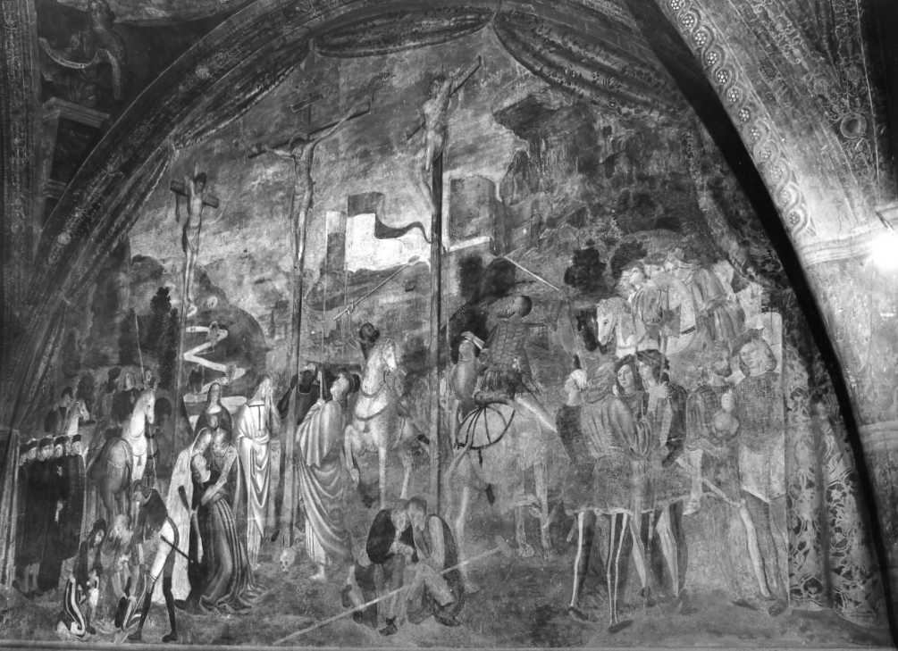 crocifissione (dipinto, elemento d'insieme) di Francesco da Tolentino (attribuito) (sec. XVI)