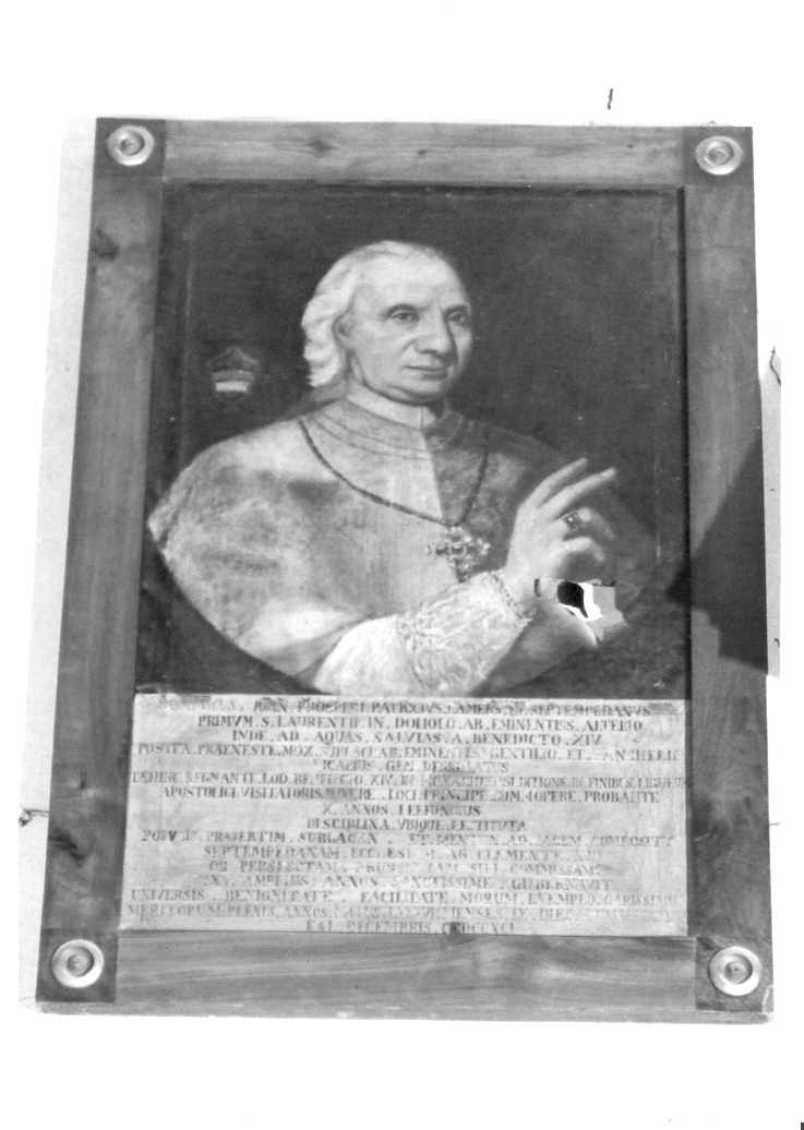 ritratto del vescovo Domenico Giovanni Prosperi (dipinto) - ambito marchigiano (sec. XVIII)