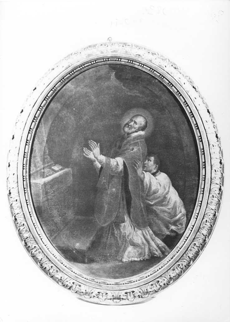 Sant'Andrea d'Avellino (dipinto, elemento d'insieme) di Ricci Filippo (attribuito) (sec. XVIII)