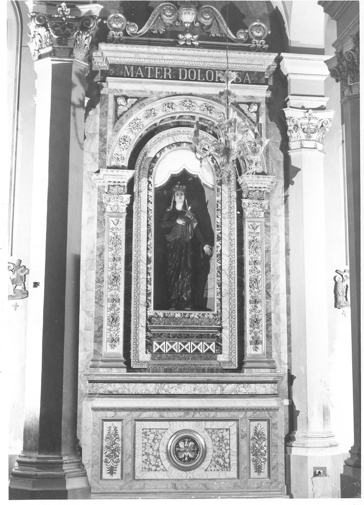 altare - a edicola, coppia di Sacconi Giuseppe, Spagnolini Francesco, Benni Francesco (fine sec. XIX)