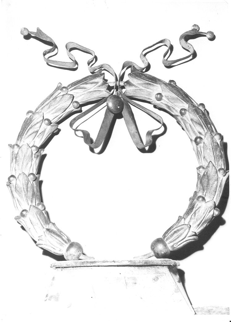 corona di alloro, coppia - bottega marchigiana (ultimo quarto sec. XIX)