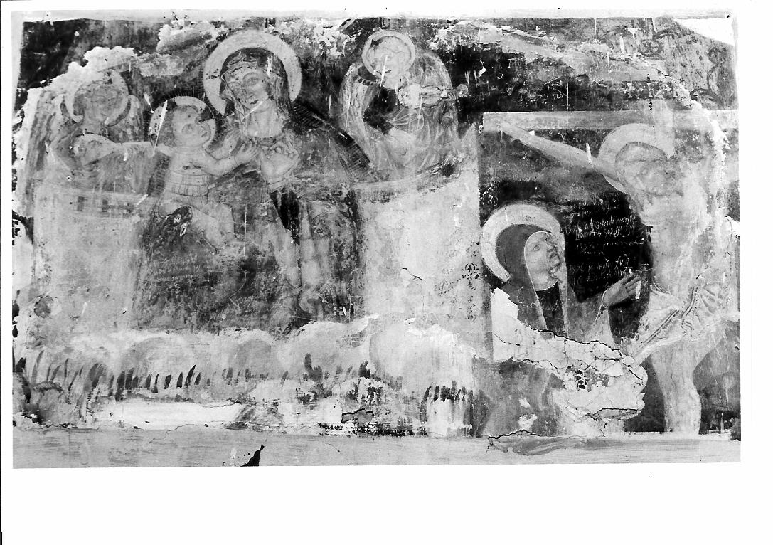 Madonna in Maestà (dipinto, frammento) - ambito marchigiano (fine/inizio secc. XIII/ XIV)