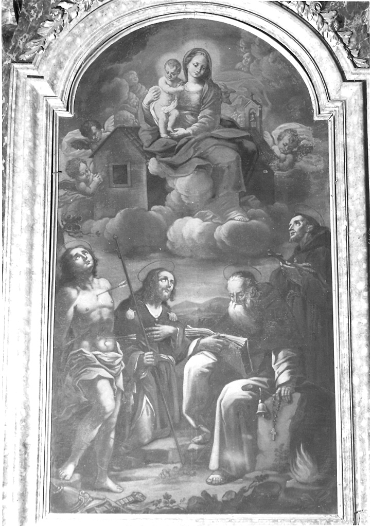Madonna di Loreto e Santi (dipinto) di Ricci Filippo (sec. XVIII)