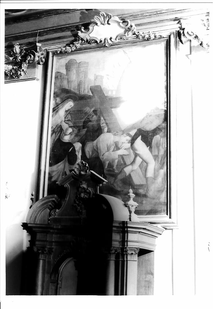 salita di Cristo al monte Calvario (dipinto) - ambito marchigiano (prima metà sec. XVII)