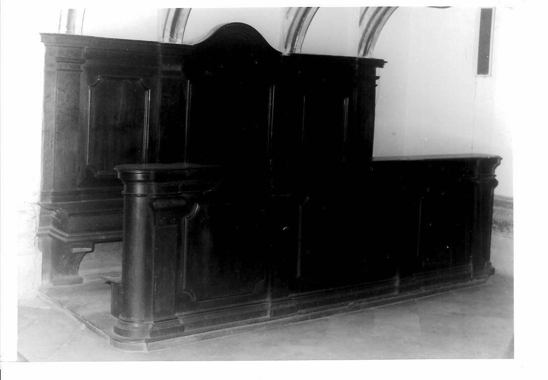 banco da chiesa, coppia - bottega marchigiana (sec. XVII)