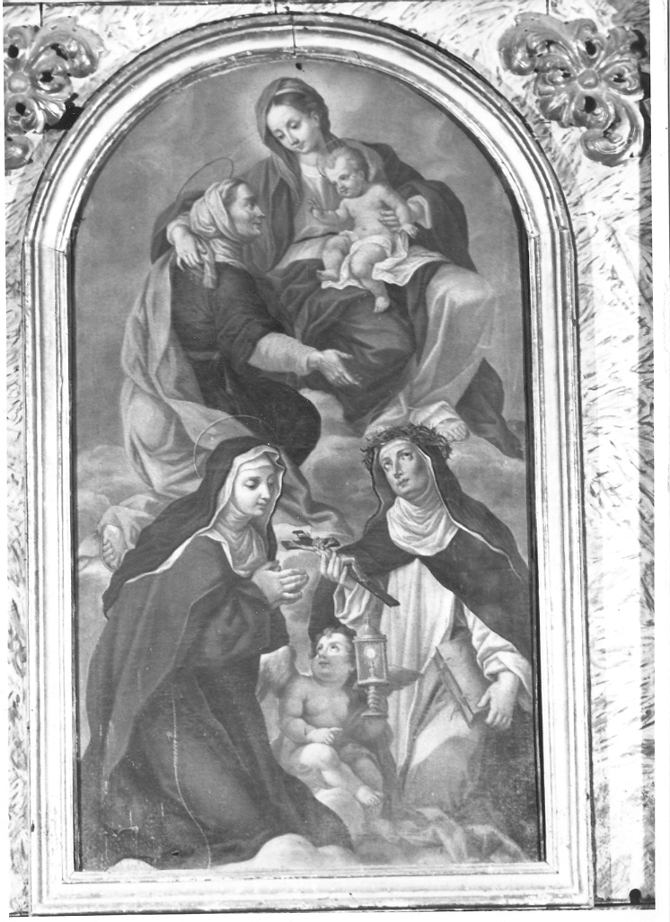 Madonna con Bambino e Santi (dipinto) di Liozzi Antonio (attribuito) (fine sec. XVIII)