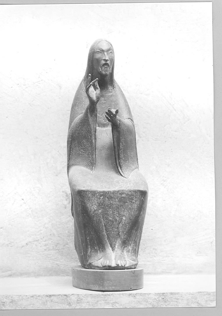 Cristo Benedicente (statuetta) di Pirrone Giuseppe (sec. XX)