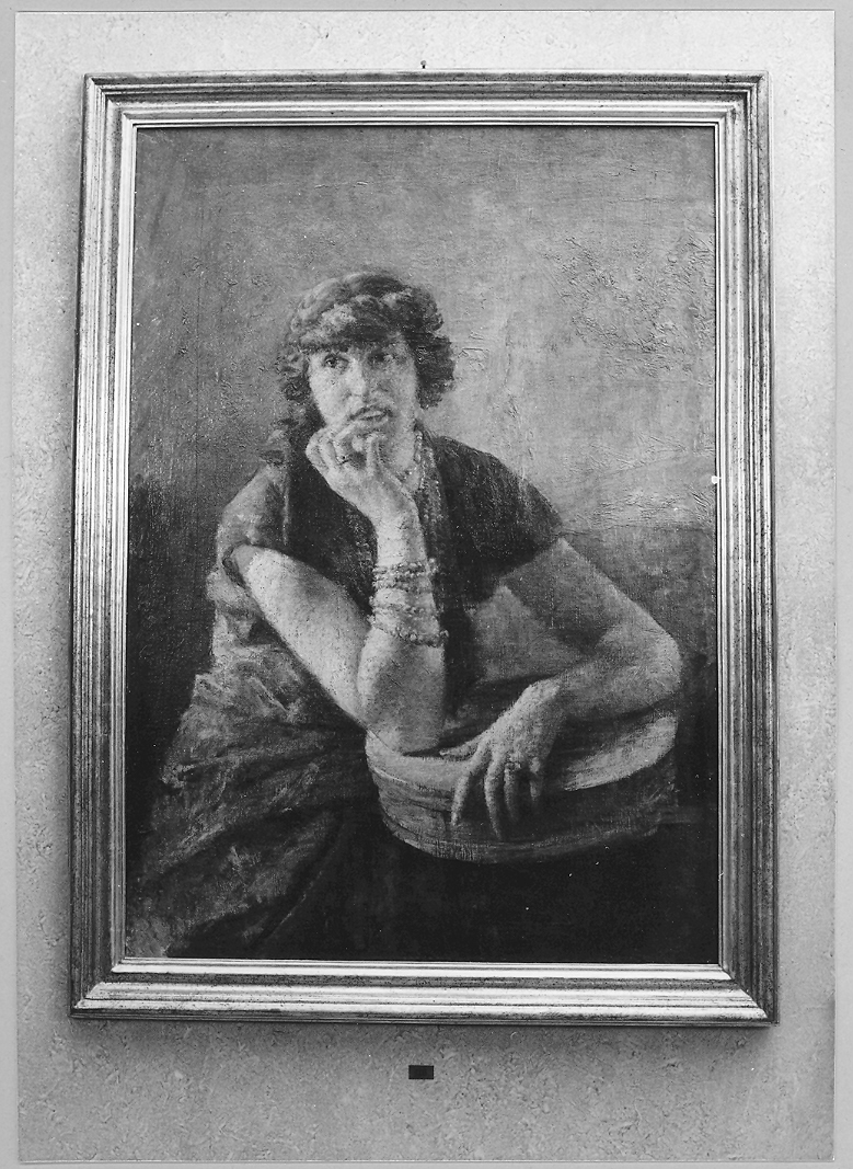 ritratto femminile (dipinto) di Gola Emilio (sec. XX)