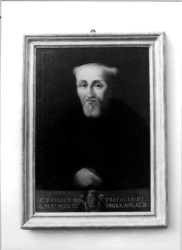 ritratto di frate Fulgenzio Travalloni (dipinto) - ambito marchigiano (secc. XVII/ XVIII)