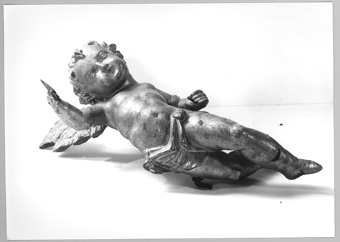 angelo (statuetta portacandelabro) - bottega marchigiana (sec. XVII)