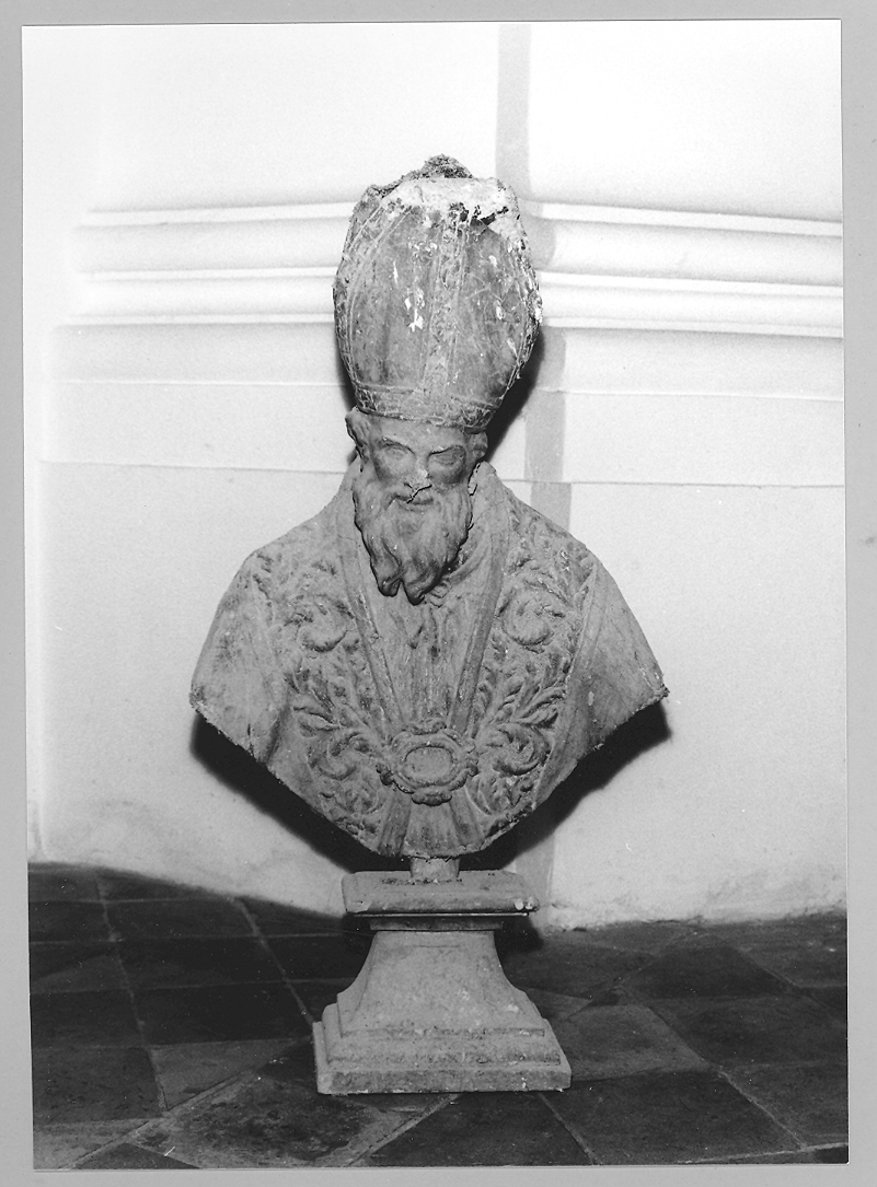 Santo vescovo (reliquiario - a busto, serie) - bottega marchigiana (sec. XVIII)
