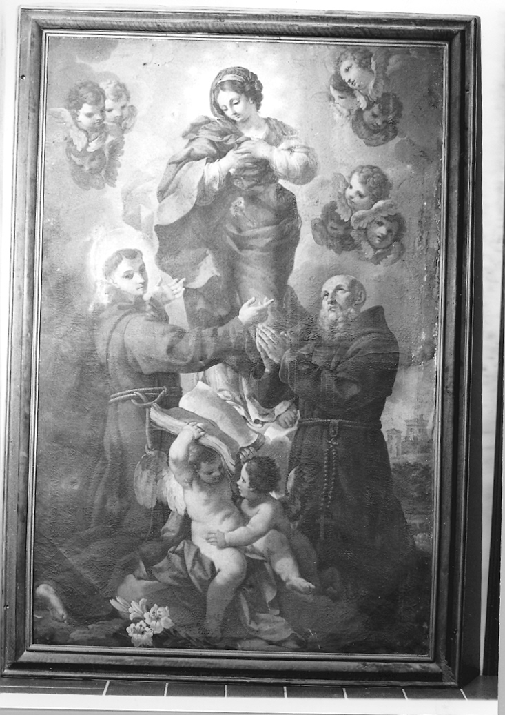 Immacolata Concezione e santi (dipinto, elemento d'insieme) - ambito marchigiano (sec. XVIII)