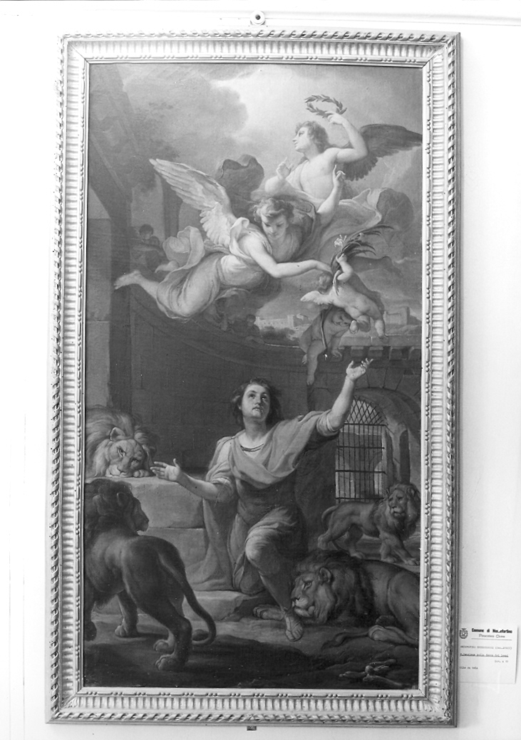 San Ponziano nella fossa dei leoni (dipinto) di Unterberger Cristoforo (sec. XVIII)
