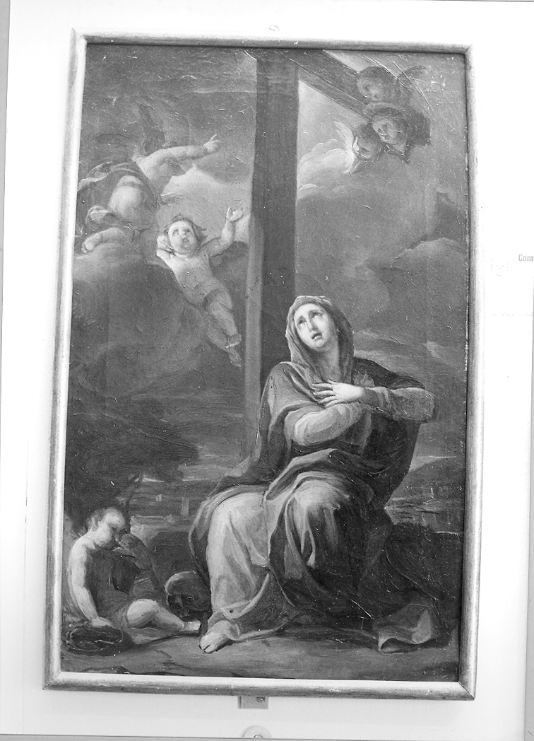 Madonna ai piedi della croce (dipinto) di Unterberger Cristoforo (seconda metà sec. XVIII)