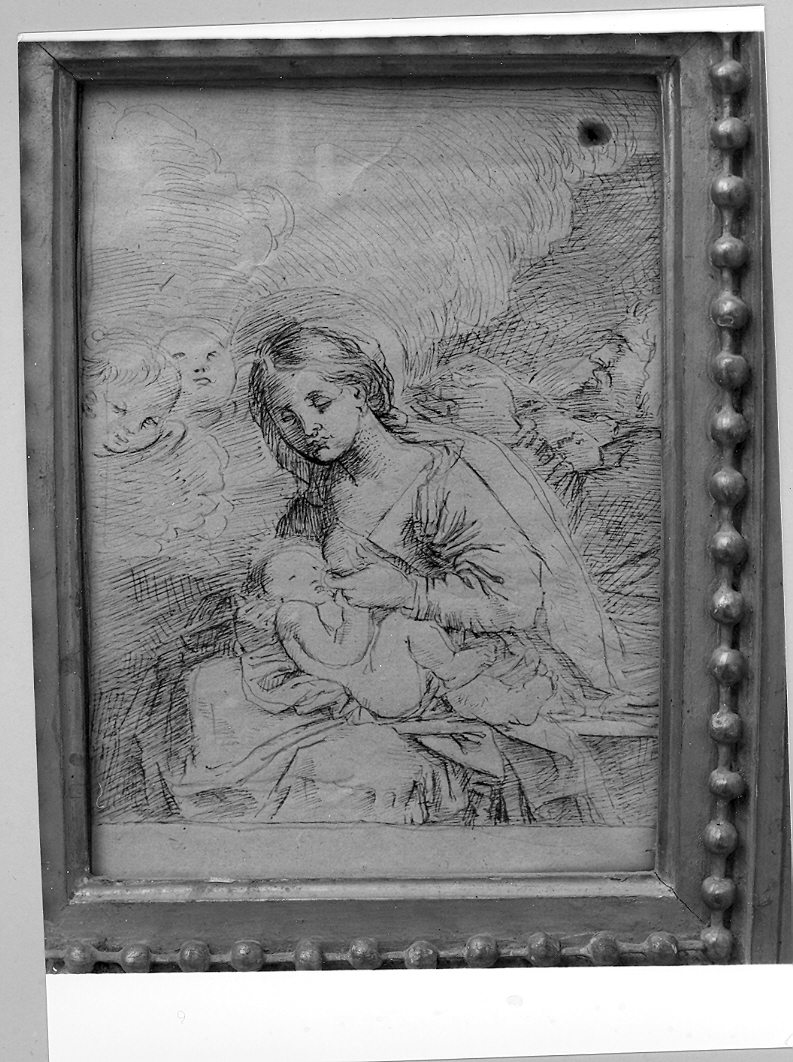 Sacra Famiglia (disegno) di Duranti Fortunato (sec. XIX)