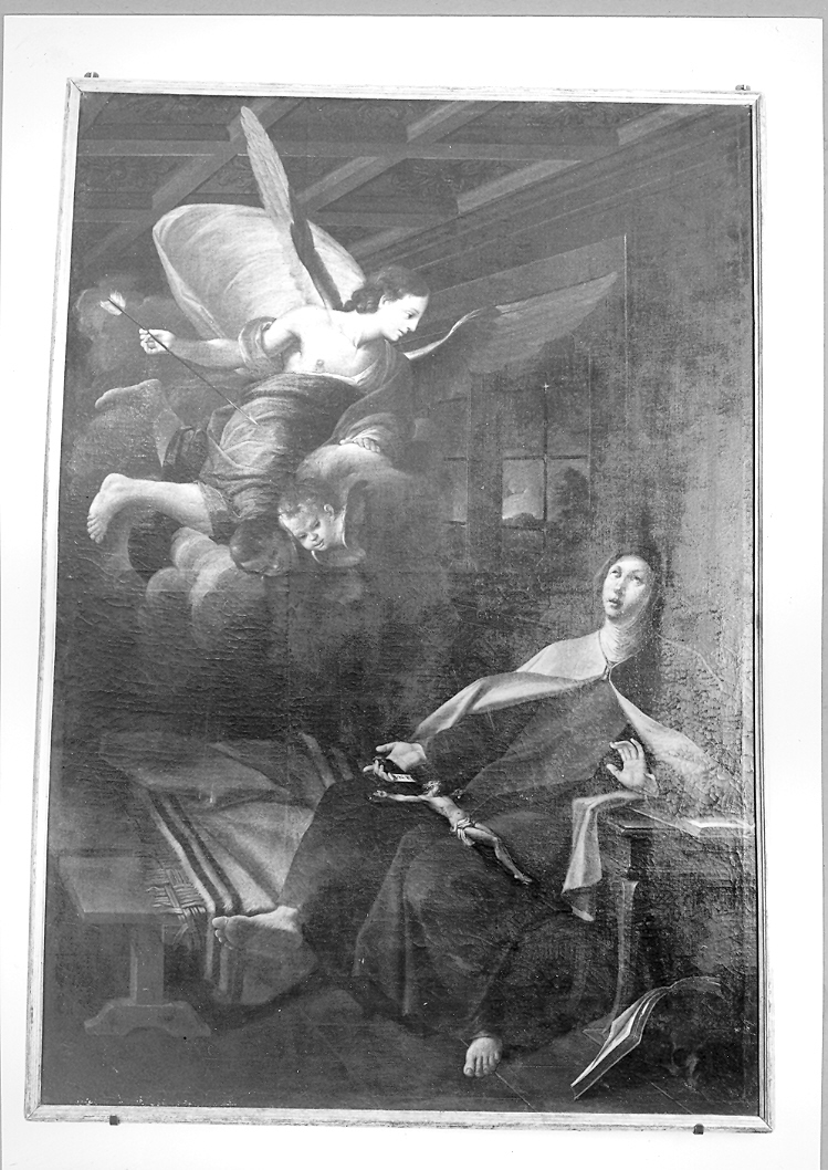 estasi di Santa Caterina da Siena (dipinto) - ambito marchigiano (sec. XVII)