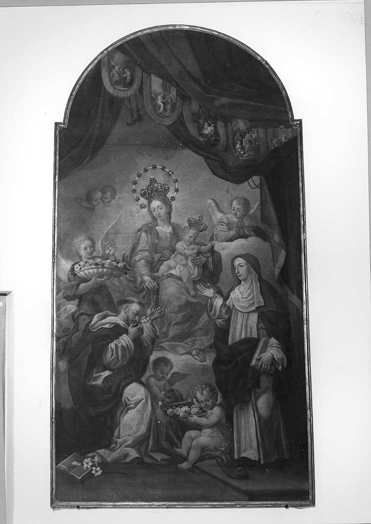 Madonna del Rosario (dipinto) - ambito marchigiano (sec. XVIII)
