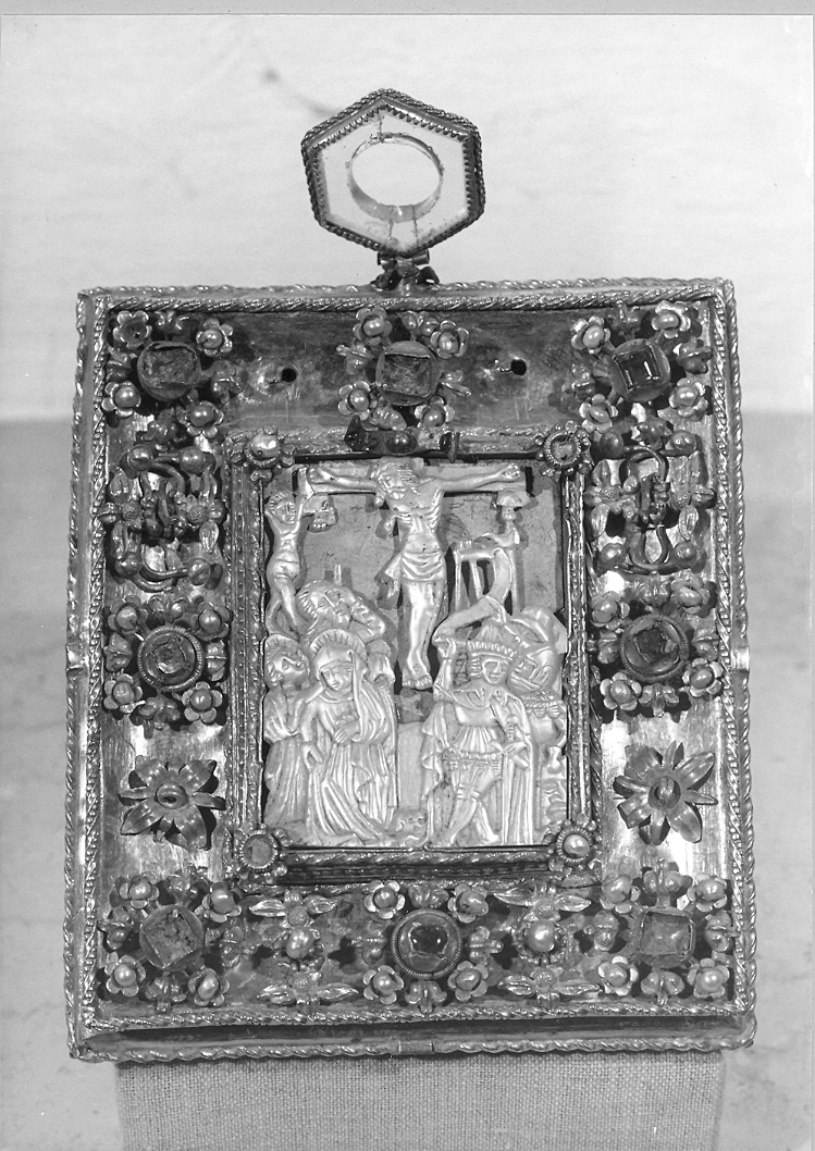 Crocefissione di Cristo (reliquiario a capsula) - bottega tedesca (metà sec. XV)