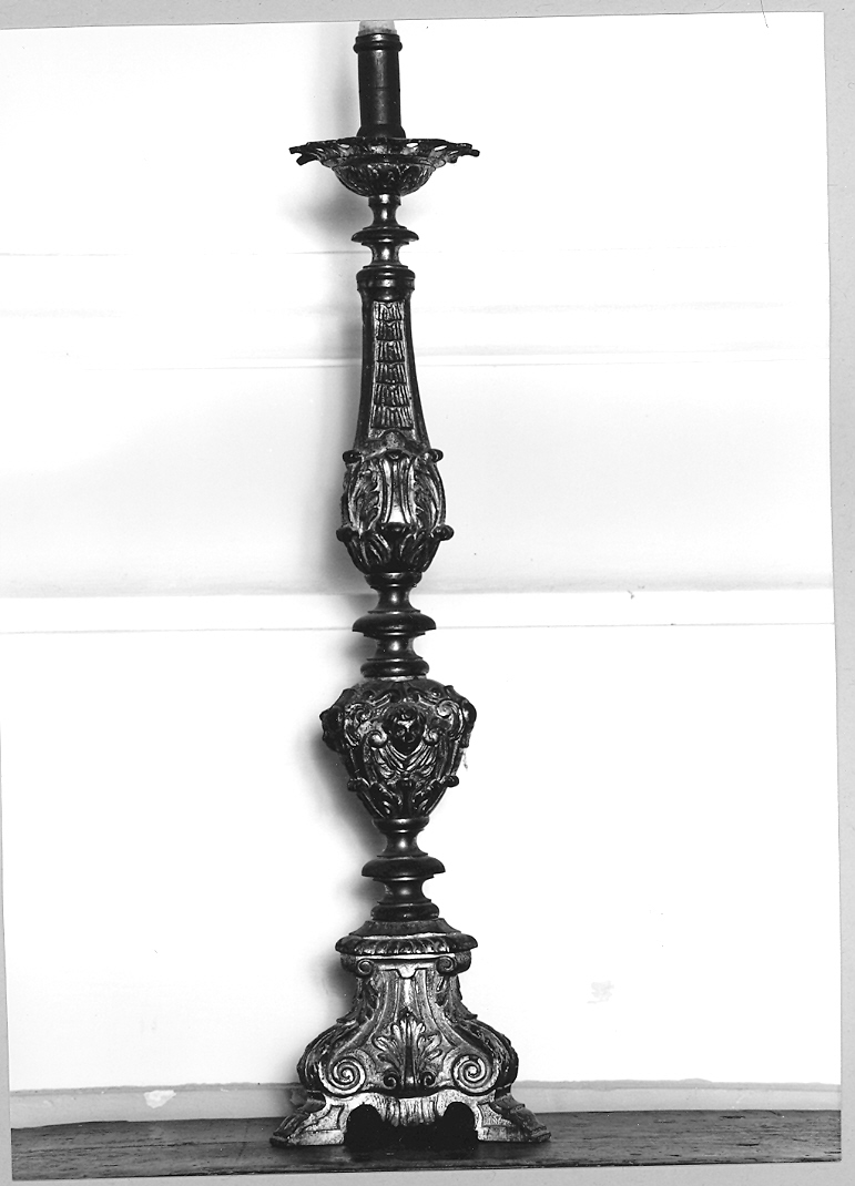 candelabro, serie - bottega marchigiana (sec. XVIII)