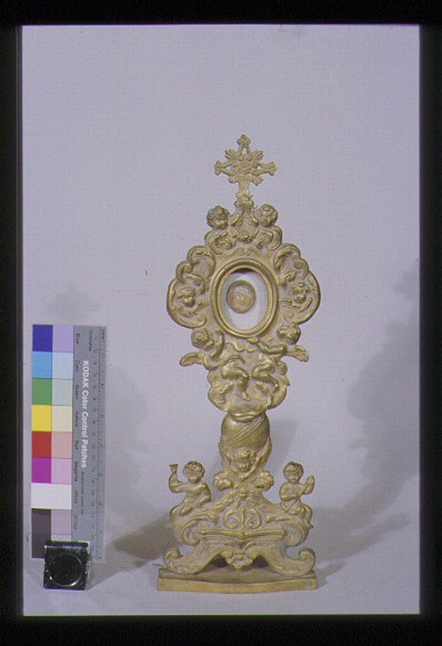 reliquiario - a tabella, coppia - ambito italiano (prima metà sec. XVIII)