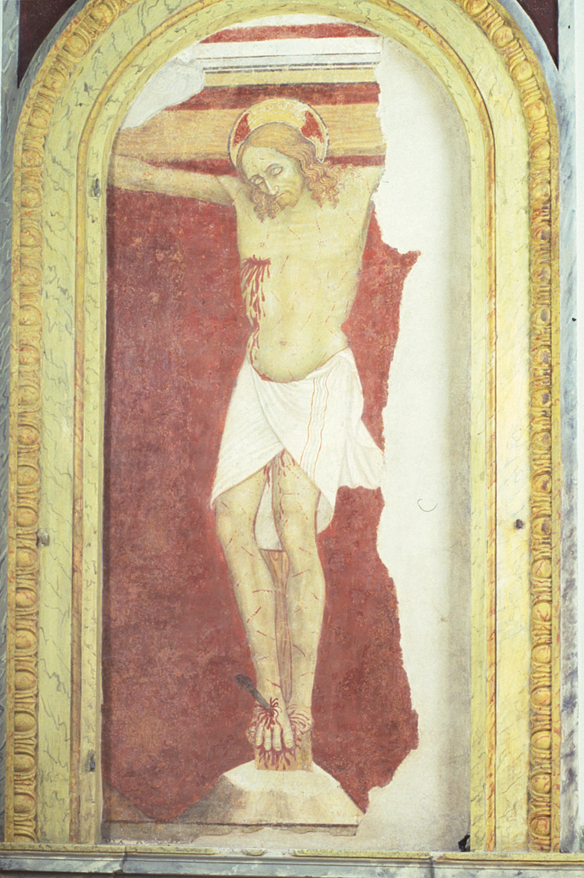 Cristo crocifisso (dipinto) - ambito fabrianese (seconda metà sec. XV)