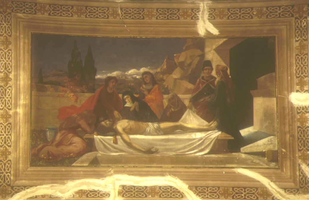 deposizione di Cristo nel sepolcro (dipinto, complesso decorativo) di Pauri Giuseppe (primo quarto sec. XX)