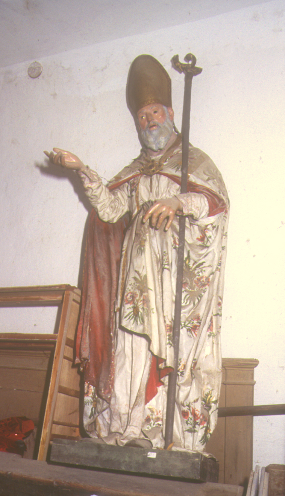 Santo vescovo (statua) - bottega Italia centrale (fine/inizio secc. XIX/ XX)