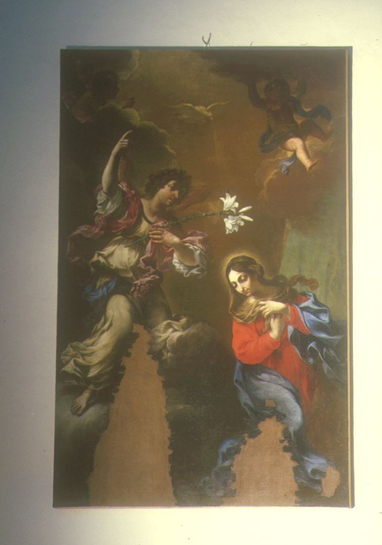Annunciazione (dipinto) di Ghezzi Giuseppe (sec. XVII)