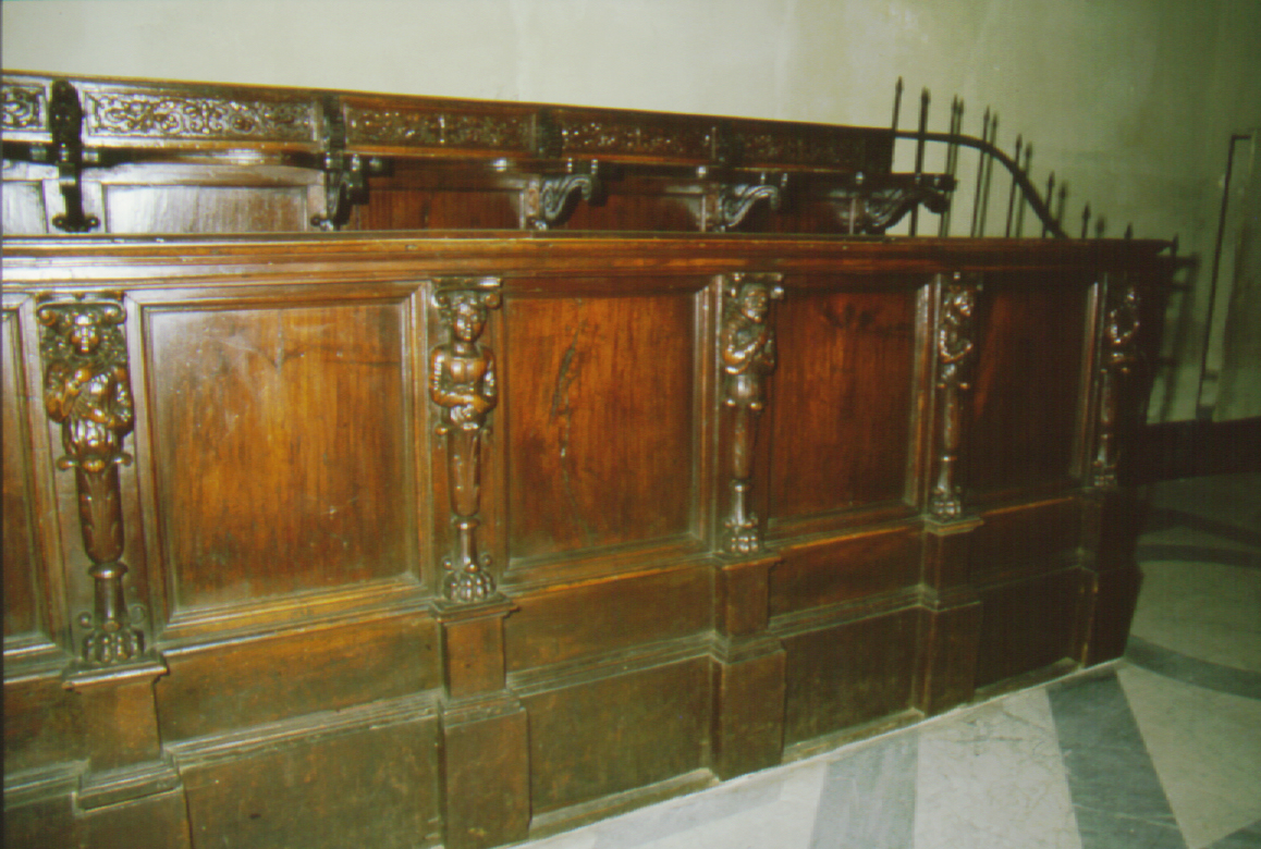 banco da chiesa di Bonfini Desiderio (sec. XVII)