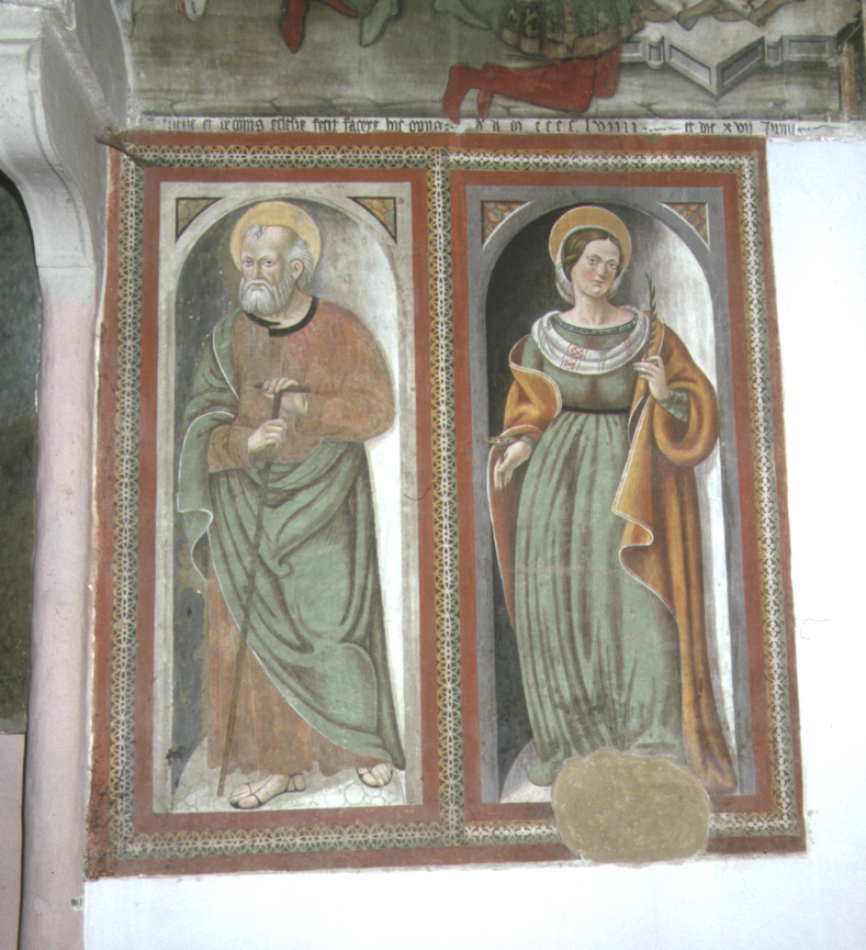 San Giuseppe e Santa Lucia (dipinto) di Pagani Vincenzo (primo quarto sec. XVI)
