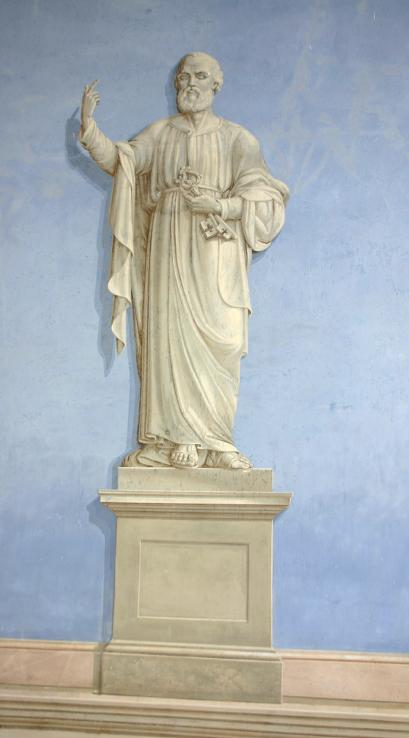 San Pietro (dipinto, pendant) di Coppola Egidio (fine/inizio secc. XIX/ XX)