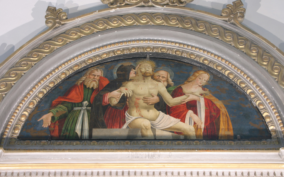 compianto sul Cristo morto (dipinto) di Pagani Vincenzo (sec. XVI)