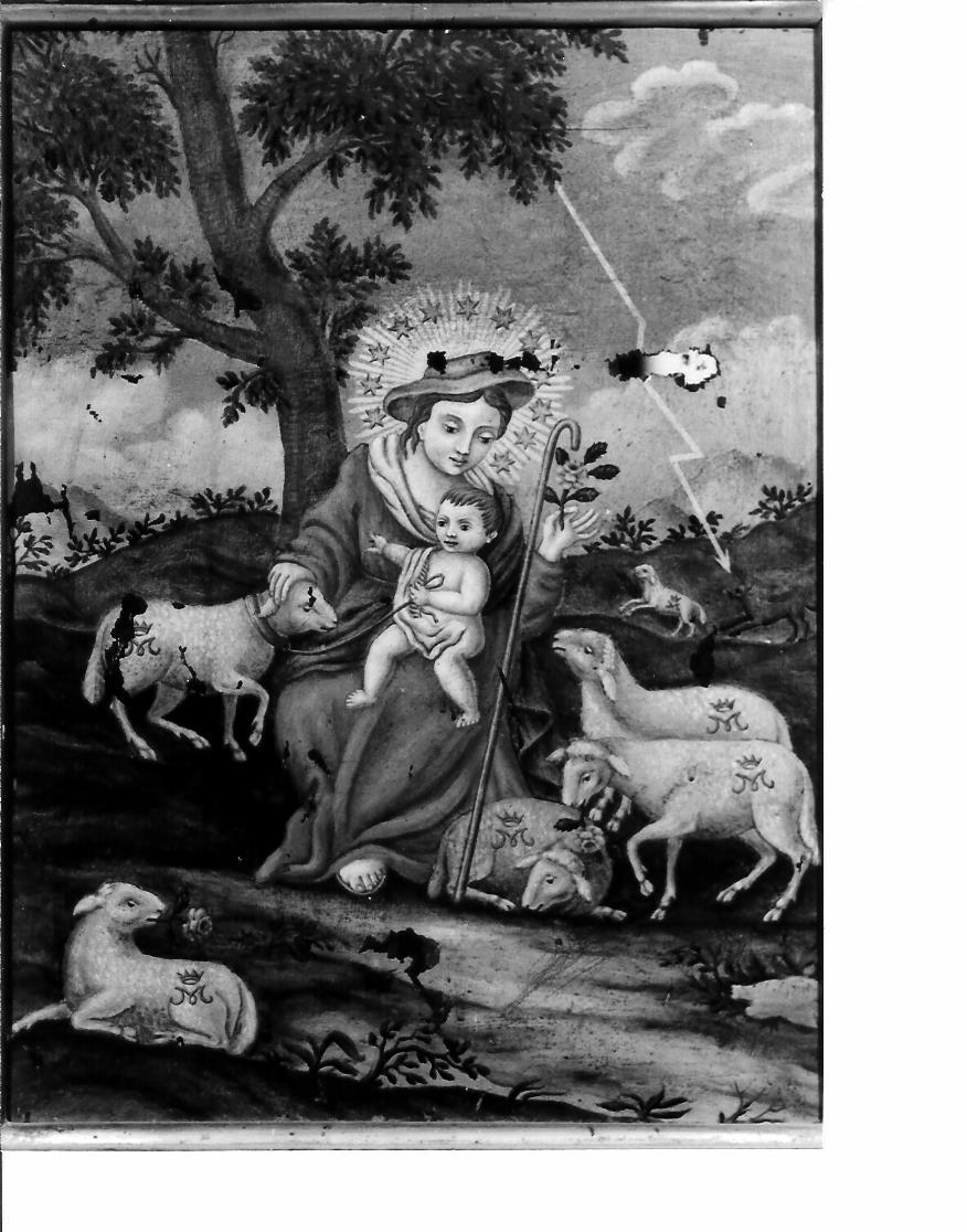 Madonna con Bambino (dipinto, elemento d'insieme) - ambito marchigiano (prima metà sec. XIX)