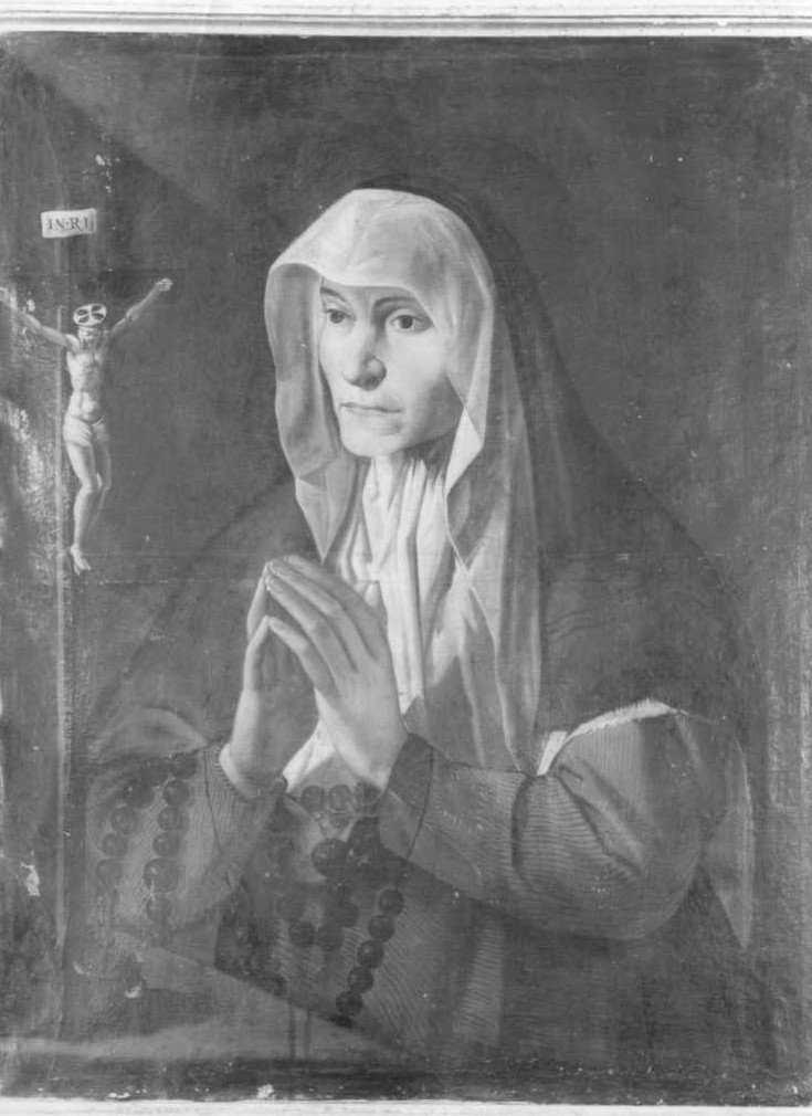 ritratto di Francesca del Serrone (dipinto, elemento d'insieme) di Damiani Felice (fine/inizio secc. XVI/ XVII)