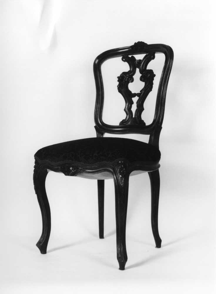 sedia - bottega marchigiana (metà sec. XX)