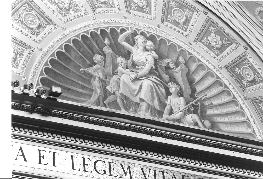 Carità (dipinto, elemento d'insieme) di Fontana Luigi (terzo quarto sec. XIX)