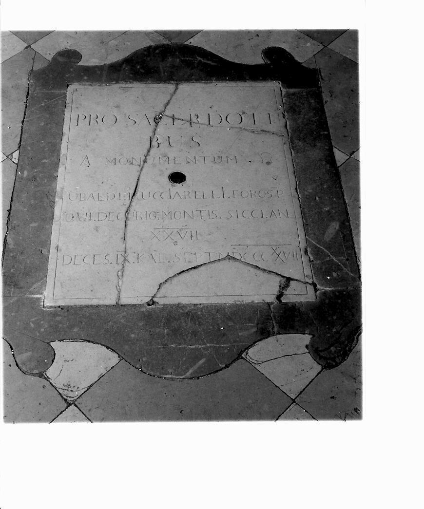 lapide commemorativa - bottega marchigiana (sec. XIX)