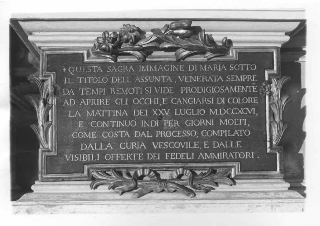 tabella - bottega marchigiana (sec. XVIII)