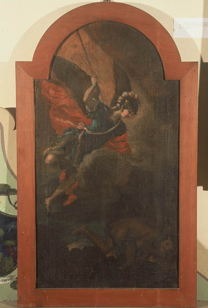 San Michele Arcangelo (dipinto, elemento d'insieme) di Mancini Francesco (sec. XVIII)