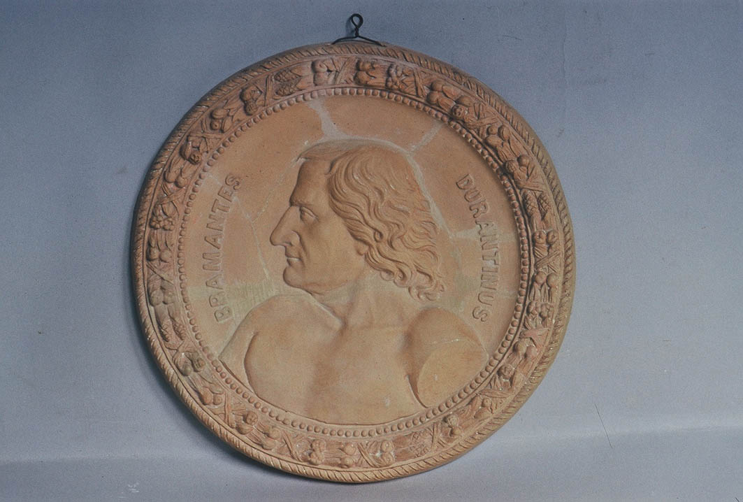 medaglia di Bramante Durantino (medaglione) di Piccinini Ruggero (primo quarto sec. XX)