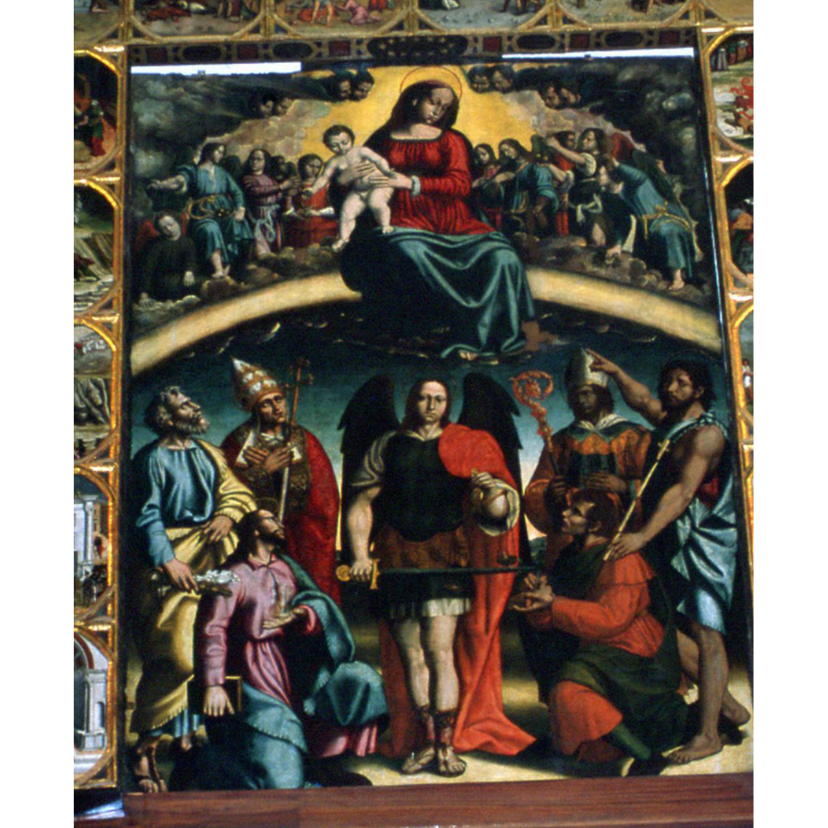 Madonna dell'Arco (pala d'altare) di Filotesio Nicola detto Cola dell'Amatrice (metà sec. XVI)