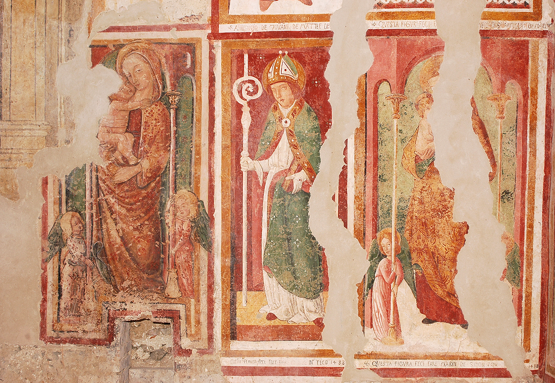 Madonna di Loreto (dipinto, elemento d'insieme) - ambito umbro-marchigiano (ultimo quarto sec. XV)