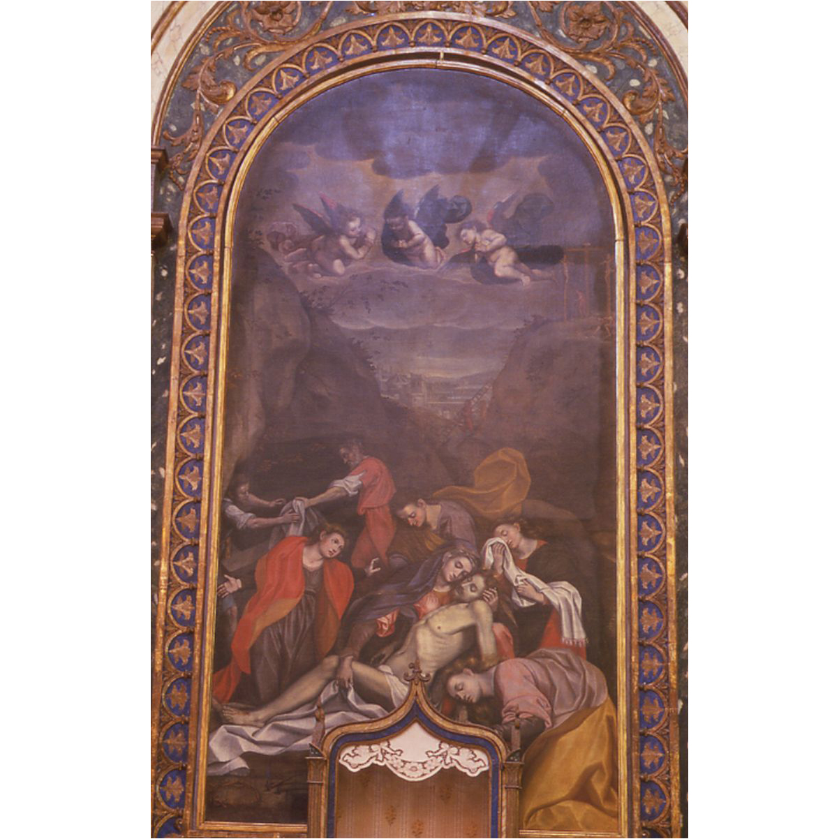 deposizione (dipinto, elemento d'insieme) di Vitali Alessandro (fine/inizio secc. XVI/ XVII)