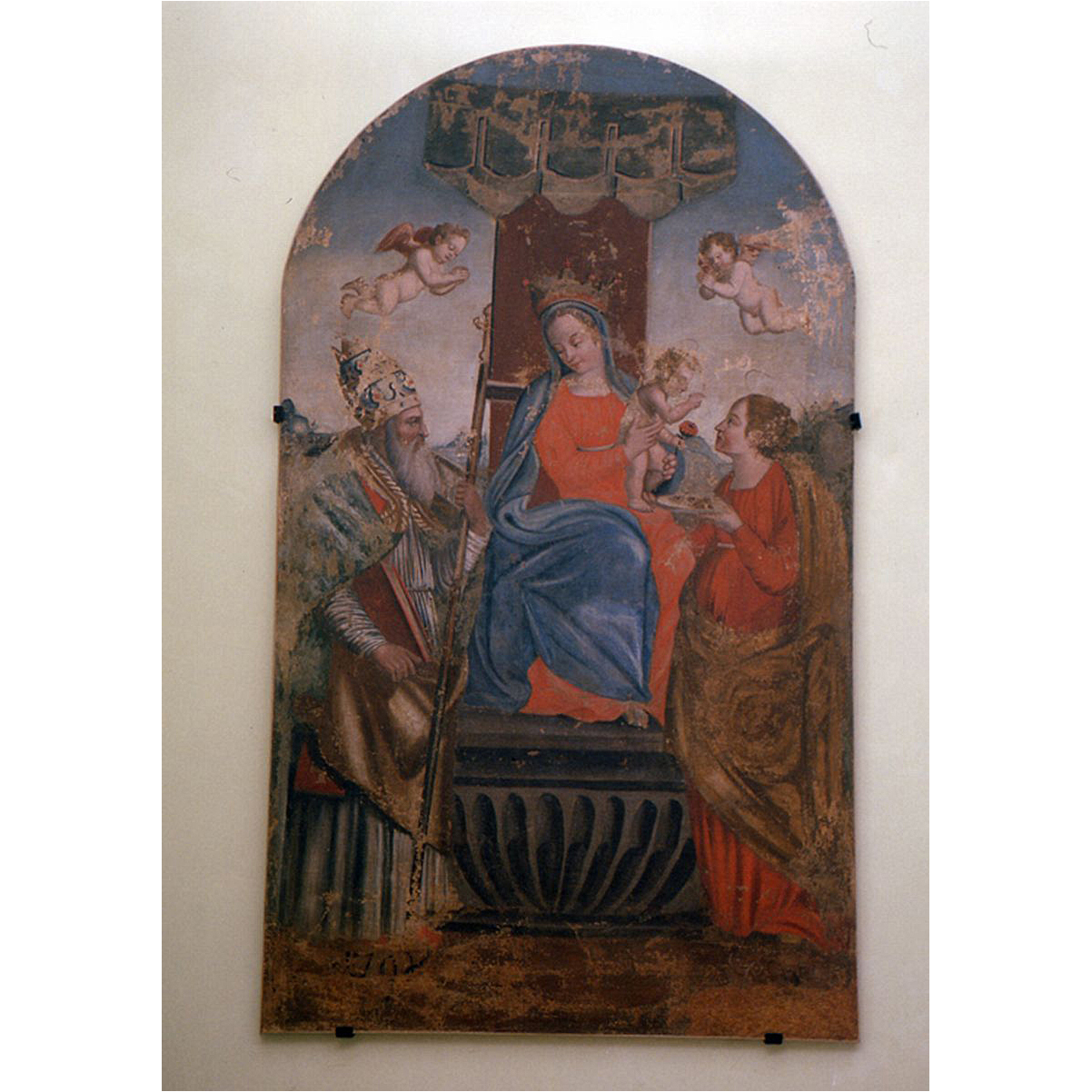 Madonna con Bambino e Santi (dipinto) - ambito marchigiano (sec. XVIII)