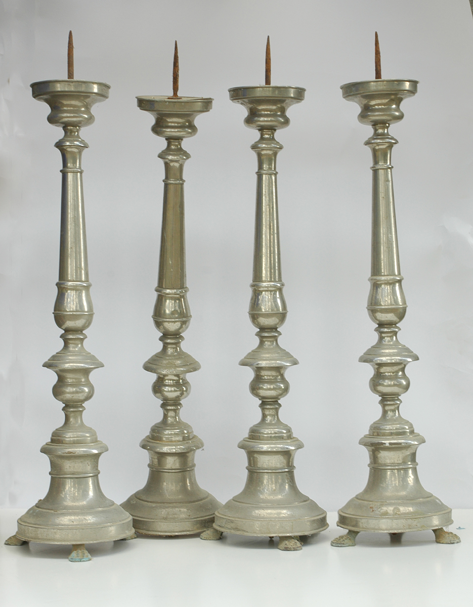 candelabro, serie - bottega marchigiana (seconda metà sec. XIX)