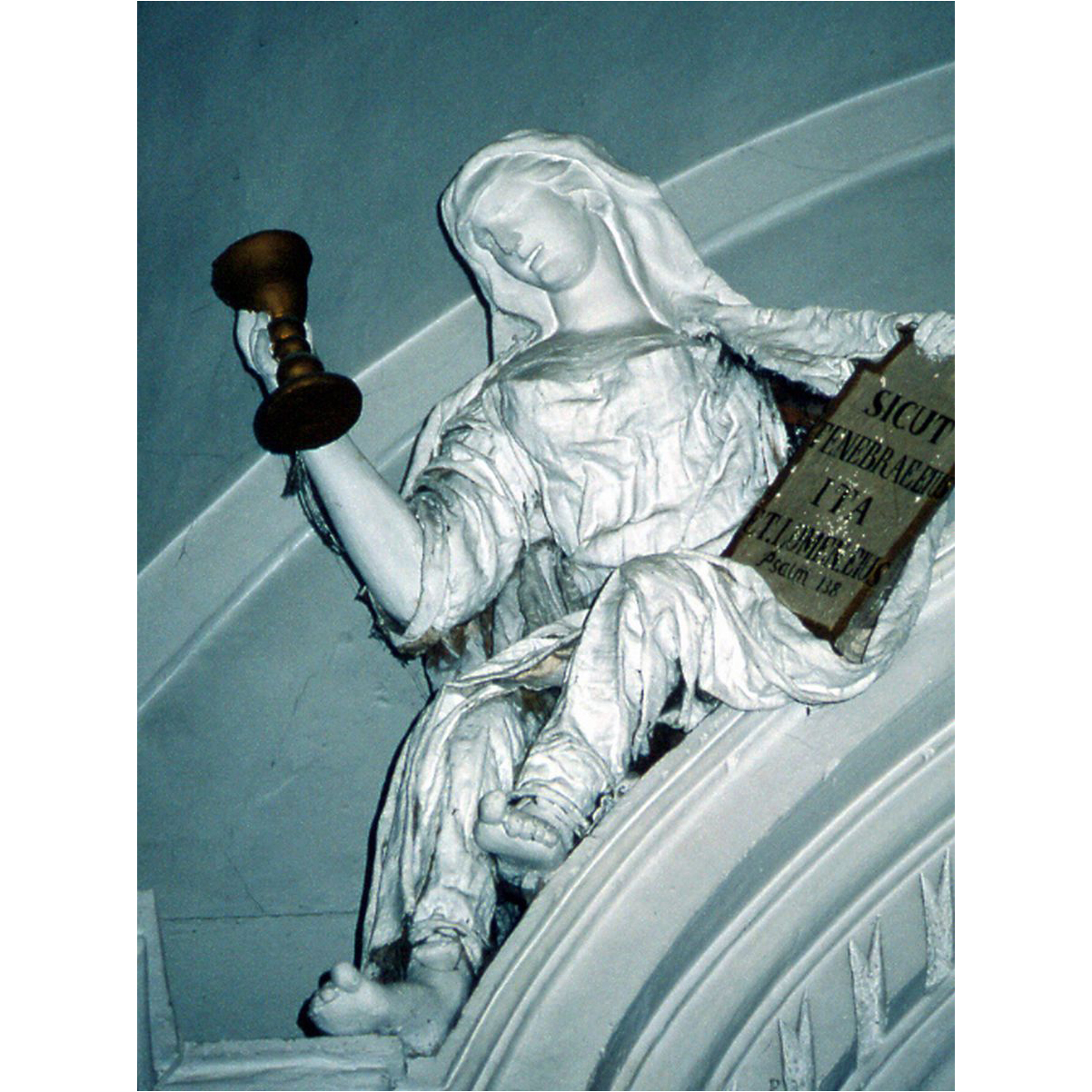 figura allegorica femminile (statua, elemento d'insieme) di Cappelli Agostino (sec. XIX)