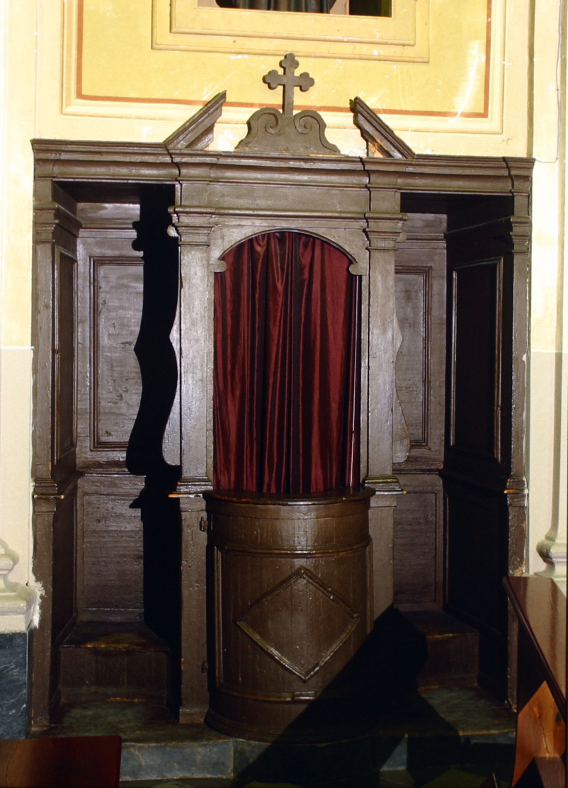 confessionale, serie - bottega marchigiana (sec. XVIII)