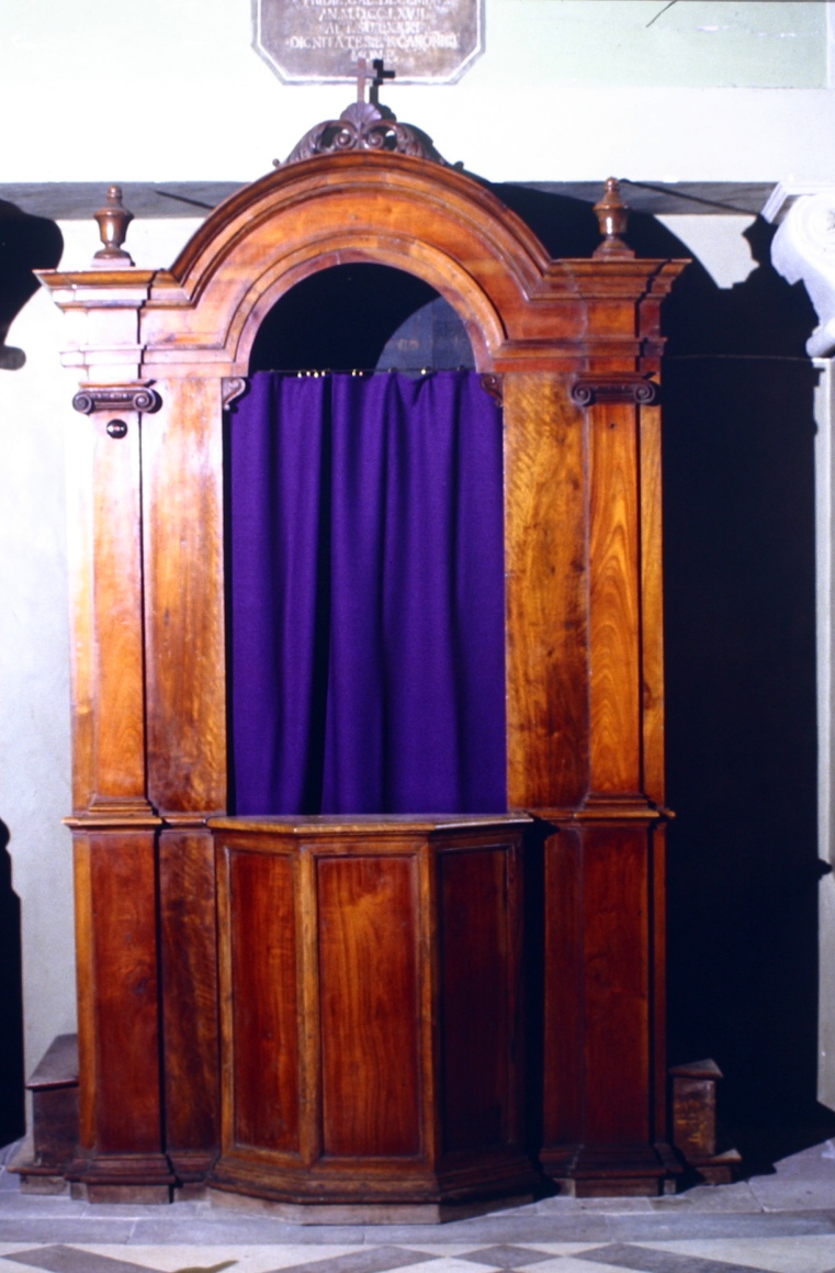 confessionale, serie - bottega marchigiana (fine, primo quarto sec. XIX, sec. XX)
