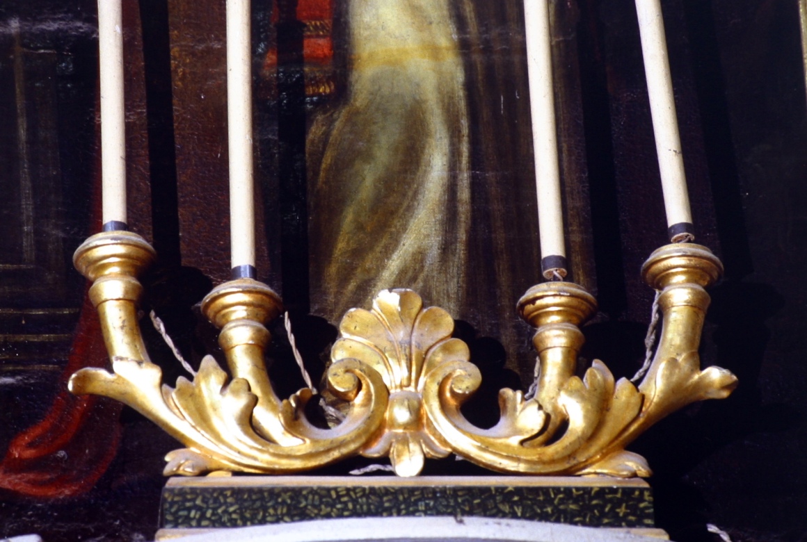 corona di luci, coppia - bottega marchigiana (sec. XIX)