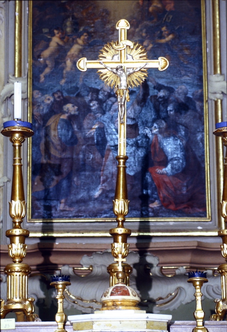 croce d'altare, elemento d'insieme - bottega ascolana (prima metà sec. XIX)